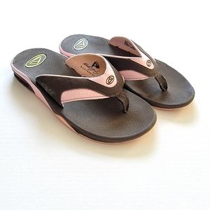 Reef Fanning Flip Flops with Bottle Opener